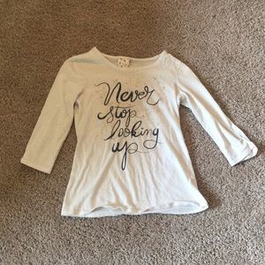 Never Stop Looking Up Girls Shirt